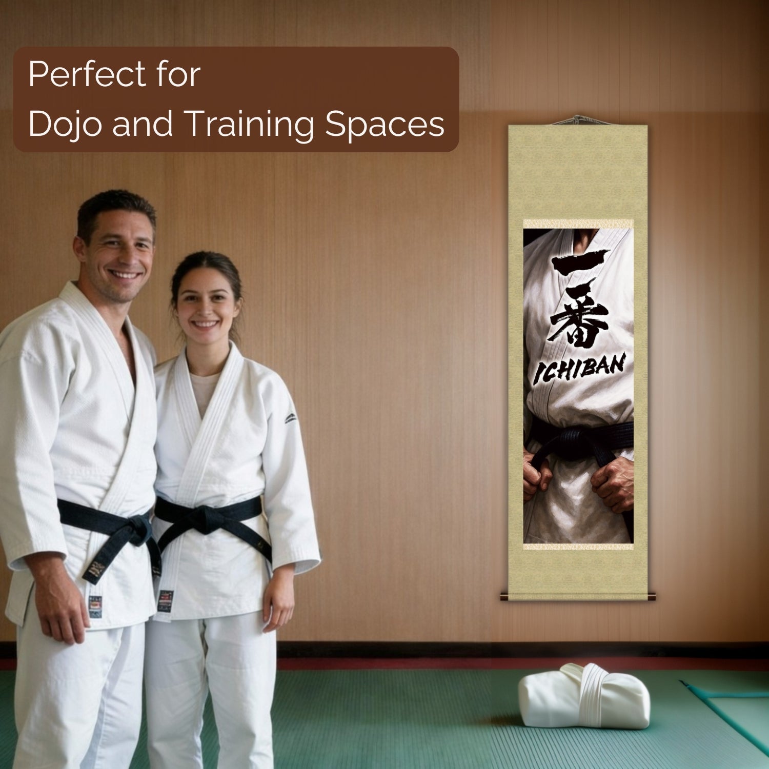 Arts martiaux japonais Ichiban Kakemono Tenture murale – Esprit de ceinture noire
