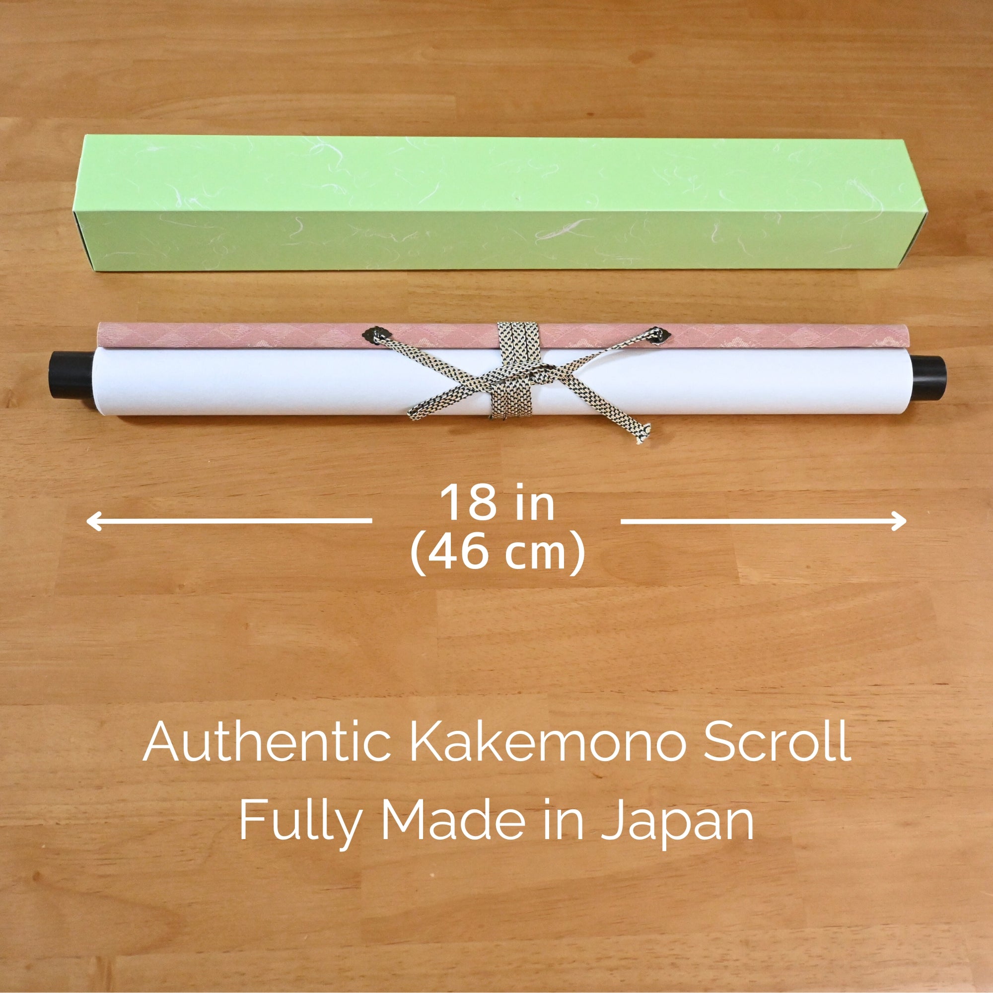 Japanese Anime Sakura Kakemono Wall Scroll – Kimono Woman with Mount Fuji